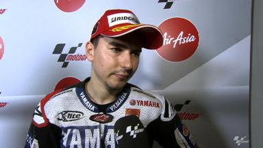 Lorenzo content with second in light of pace