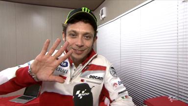 Rossi remains positive despite seventh in Japan