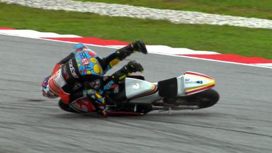 Sepang 2012 - Moto3 - RACE - Action - Louis Rossi - Crash
