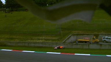 Marquez's FP2 accident: Side angle