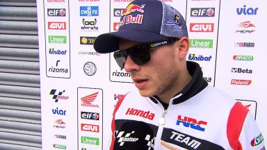 Bradl on early race problem and top ten recovery