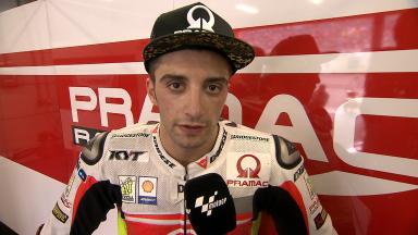 Iannone overcomes engine braking problems to improve pace