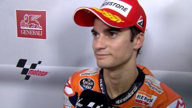 Pedrosa takes third place in difficult race
