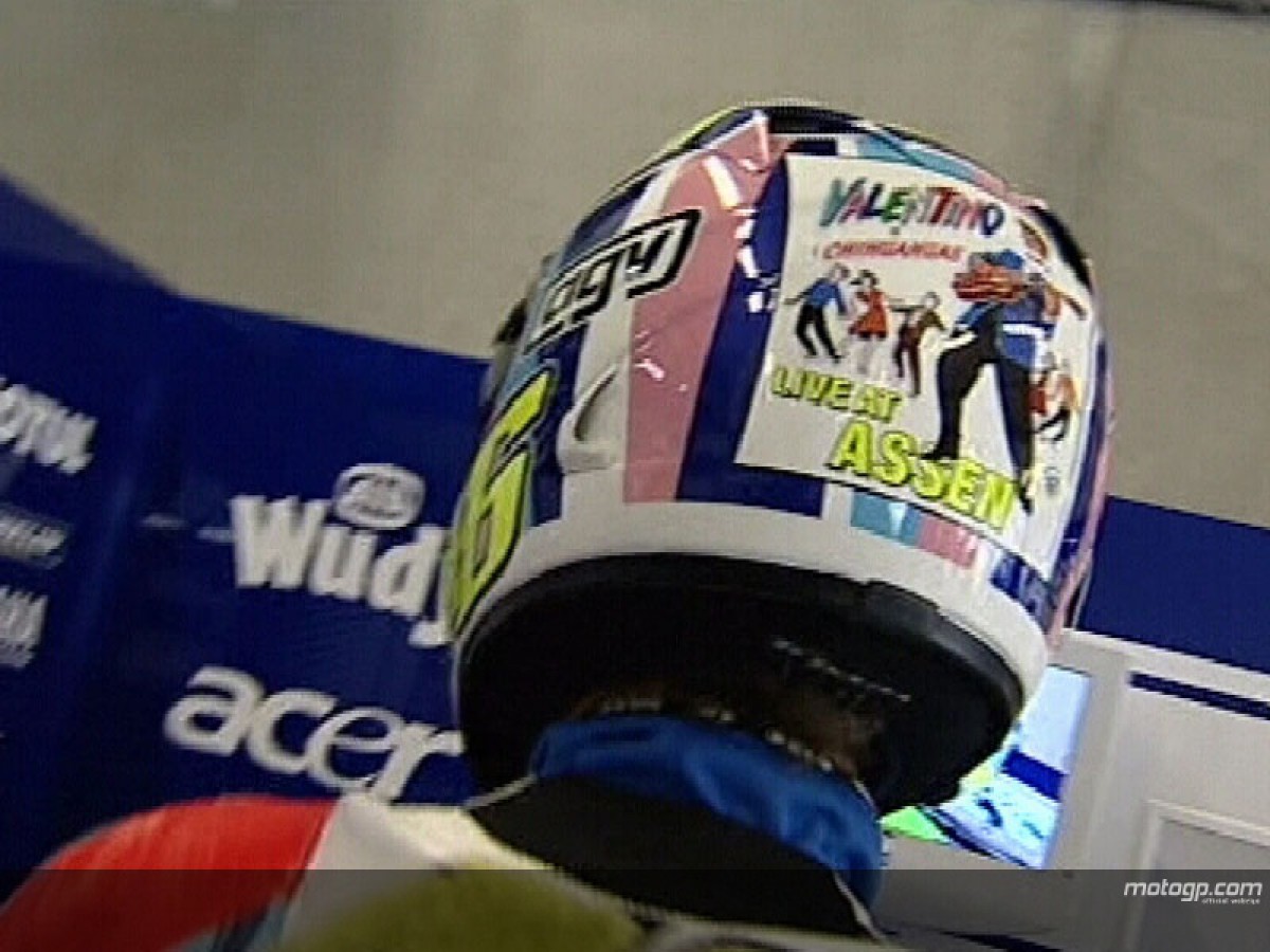 Rossi Releases New Helmet Hit Motogp