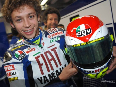Rossi heart helmet put up for auction 