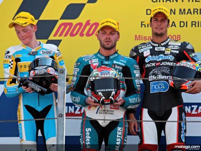 125cc podium riders give thoughts on Misano race
