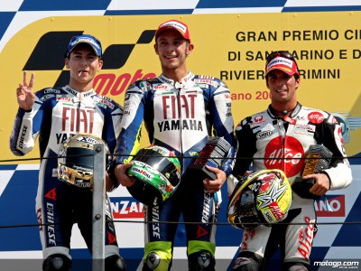 Siegerinterviews der MotoGP-Piloten von Misano