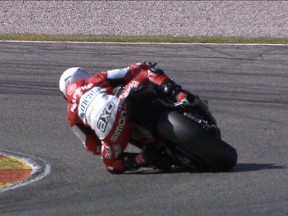 Valencia displays the first measure of the Moto2 class