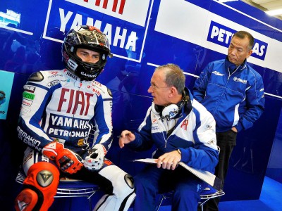 Project podium for Lorenzo at Aragón