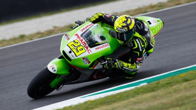 Iannone makes first outing on a MotoGP bike