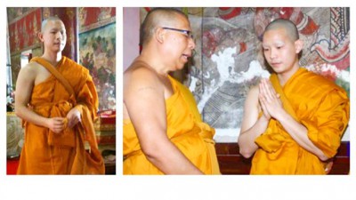 Wilairot  toma los hábitos budistas durante 15 días