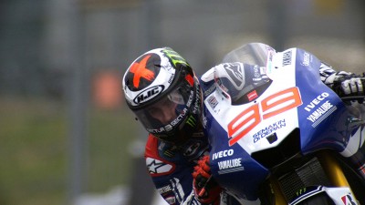 Lorenzo quickest as Marquez escapes crash