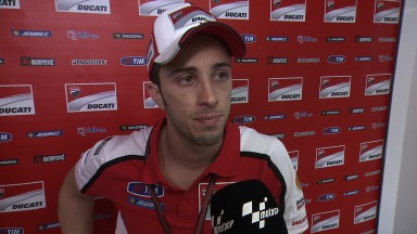 Dovizioso content with fifth whilst Crutchlow unhappy with brake problem
