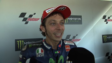 Rossi, contento con la carrera y el resultado
