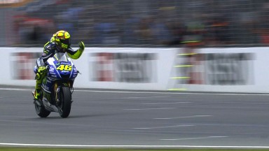 Rossi takes 82nd premier class victory in incident packed race