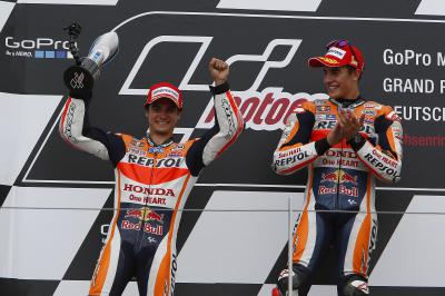 Marquez and Pedrosa arrive at #IndyGP