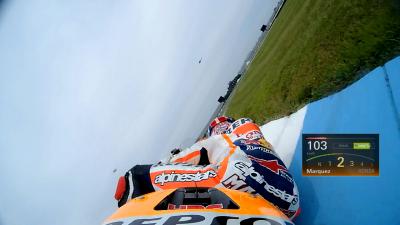 OnBoard en qualifications avec Marquez