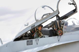 Maverick Viñales at the Zaragoza Military Air Base