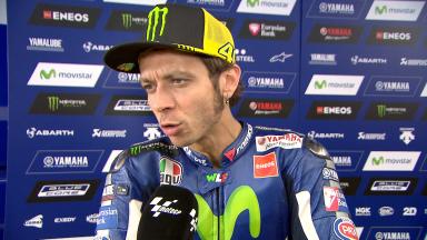 Rossi: 'As temperatures rose I suffered'