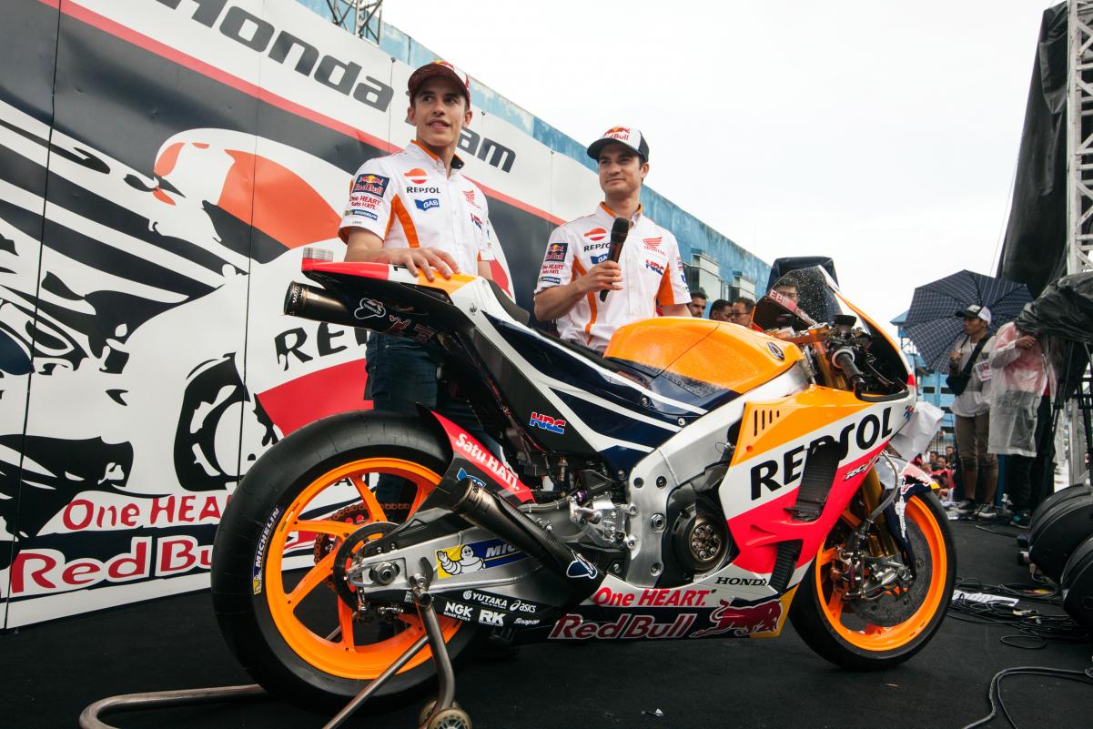Repsol Honda Team Unveil New Rc213v In Indonesia Motogp