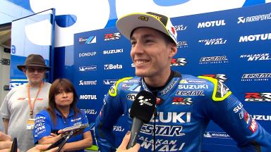 Espargaro: “The front of the bike was more stable”