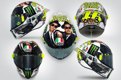 conjunto Cha más Nuevo casco de Valentino Rossi para Misano | MotoGP™