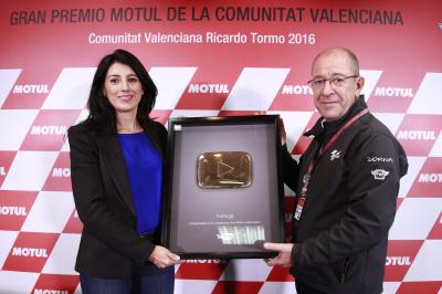 Motogp Youtube Channel Awarded Gold Play Button Motogp