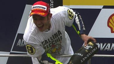 Celebrating 9 World Titles with Valentino Rossi