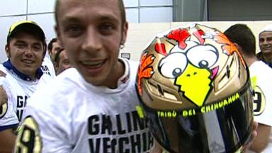 A ninth title for Rossi and another celebration: Sepang 2009