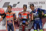 Andrea Dovizioso, Marc Marquez, Valentino Rossi, Movistar Yamaha MotoGP, Grand Prix of Qatar
