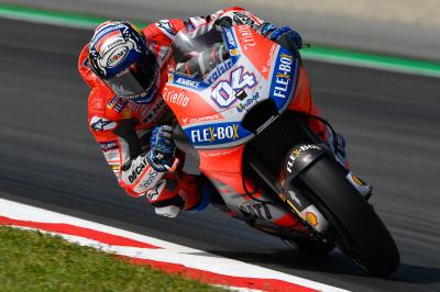 Dovizioso leads Rabat and Rossi in Warm Up
