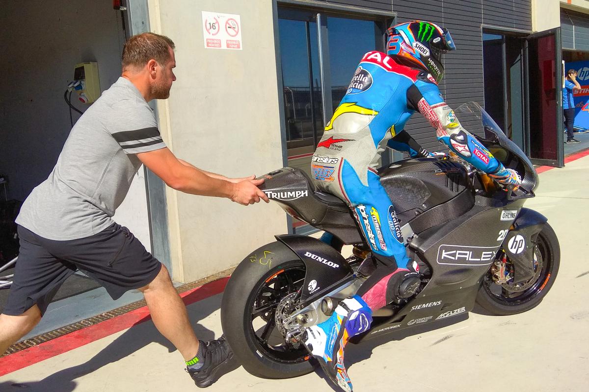Alex Marquez Tests Triumph Moto2 Engine Motogp