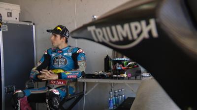 La Moto2™ de Triumph rodó en la pista de Aragón
