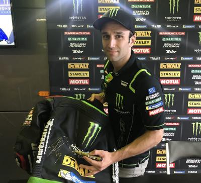 Johann Zarco leathers!
Thanks to @Tech3Racing you can bid on official