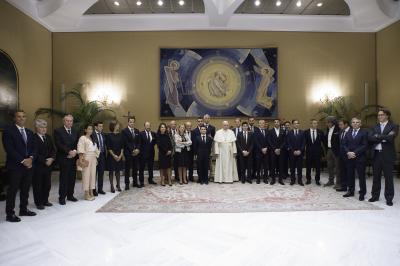 MotoGP™ riders meet the Pope at the Vatican
