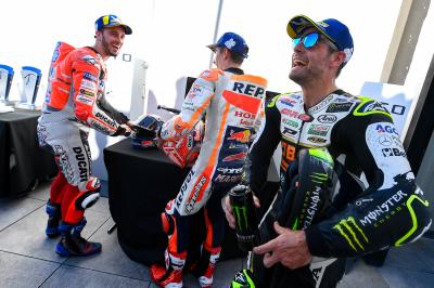 Behind the scenes celebrations with Crutchlow