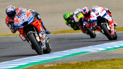 Dovizioso, Marquez, Crutchlow the top three in Warm Up