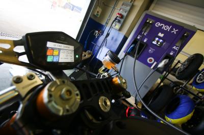 Pleno de la parrilla de MotoE™ en el test oficial de Jerez