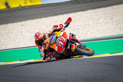 Márquez revoluciona Le Mans con su salvada más bestia