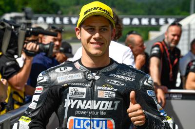 Schrötter shatters pole-record in feisty Moto2™ qualifying