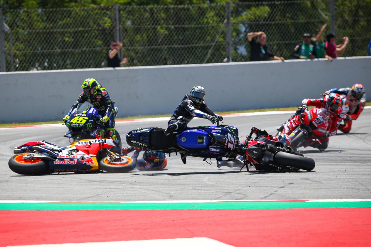 In pictures: Lorenzo, Dovi, Viñales, Rossi crash | MotoGP™