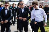 Maverick Vinales, Valentino Rossi, Francesco Bagnaia, MotoGP™ suit up for 70 years celebration