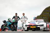 MotoGP™ Meets DTM: Franco Morbidelli in a DTM BMW alongside DTM driver Bruno Spengler