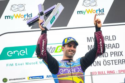 Di Meglio takes wet MotoE™ win as title favourites crash out