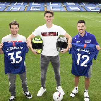 Crutchlow and Viñales meet Chelsea star at Stamford Bridge