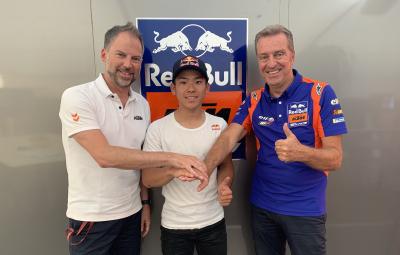 Sasaki, la primera piedra de Red Bull KTM Tech3 en Moto3™