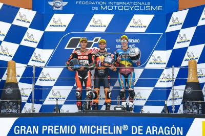 Sublime Binder wins in Aragon, Fernandez crashes