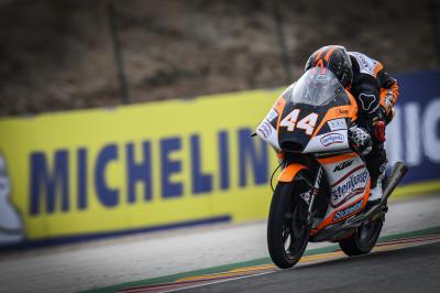 Canet sets the pace in wet Moto3™ Warm Up
