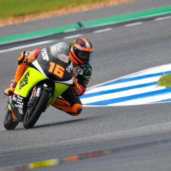 Migno remains ahead, Ogura tops wet FP3