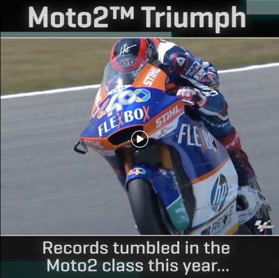 Stats of the #Moto2 Triumph era! They say records are